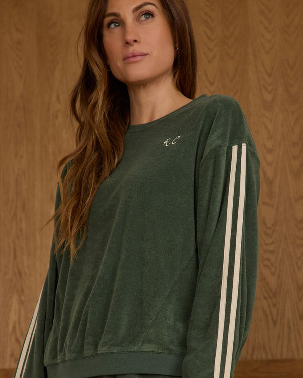 OVERSIZED SWEATSHIRT || GREEN - WOMENS