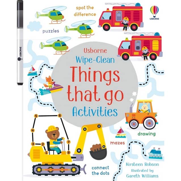 Wipe-Clean Things That Go Activities : Usborne