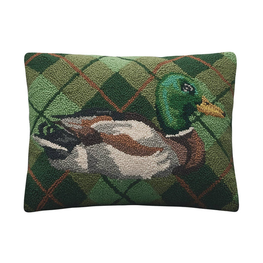 Mallard Plaid Hook Pillow