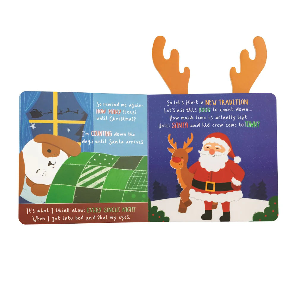 SLEEPS UNTIL CHRISTMAS BOOK | REAINDEER