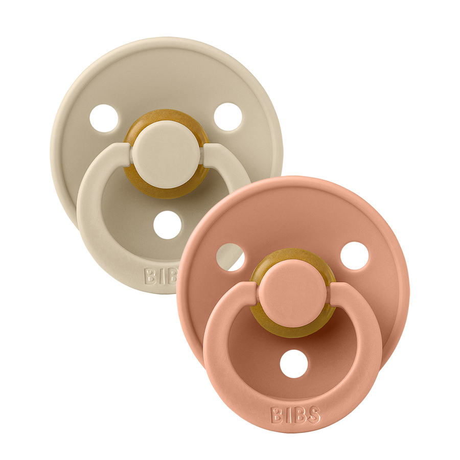 Bibs Pacifier 2 Pack | Vanilla & Peach