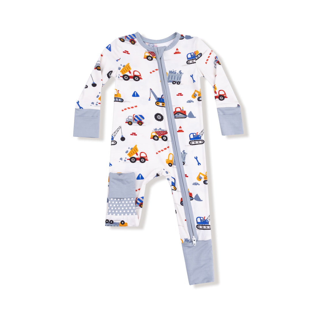 2 Way Zipper Romper | Crayon Construction