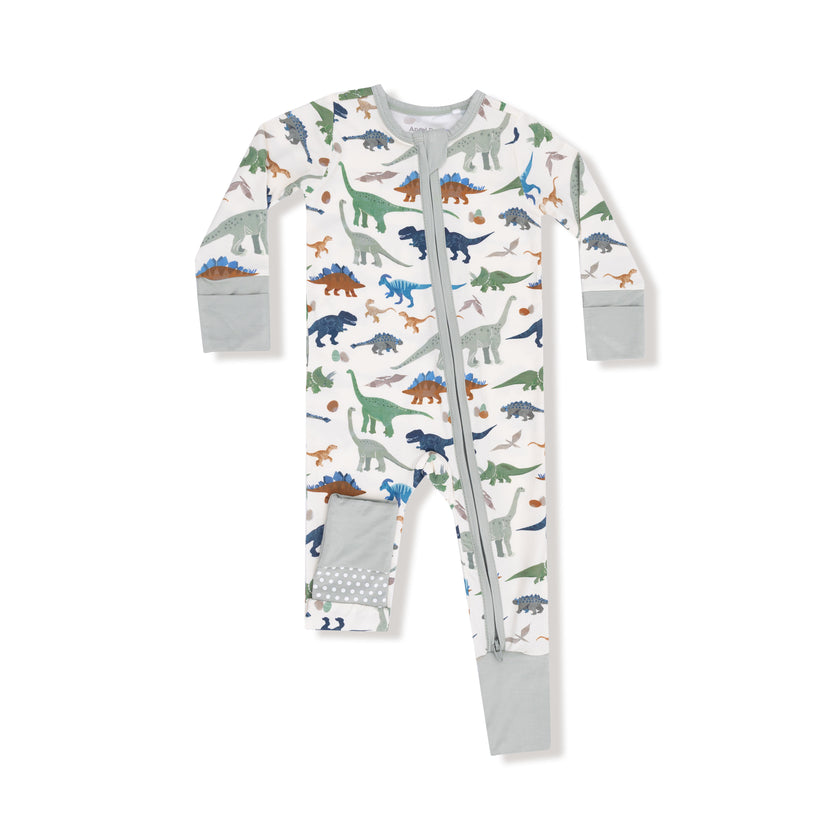 2 Way Zipper Romper | Washy Dinos