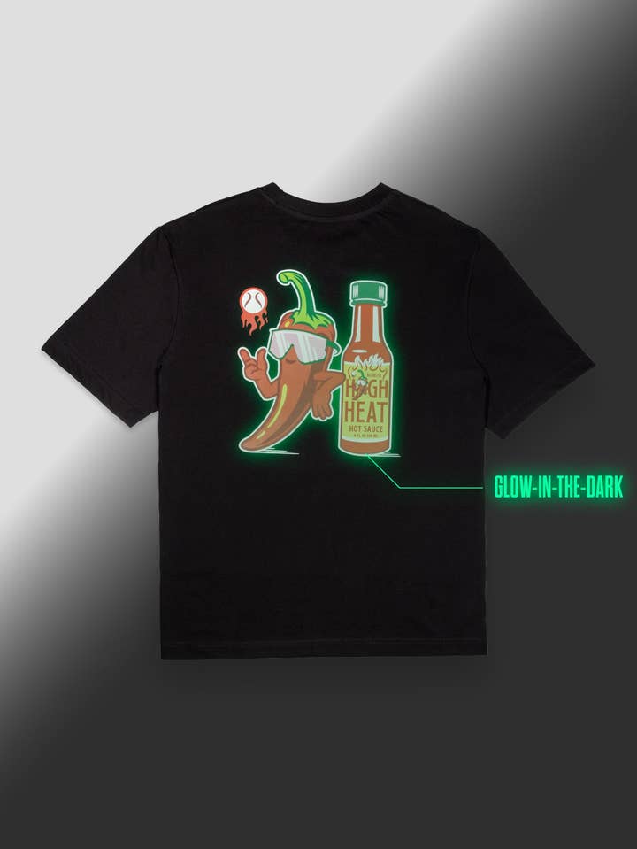 High Heat Hot Sauce Glow in the Dark T-Shirt *PREORDER*