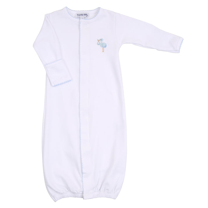 Tiny Stork Embroidered Converter | Blue