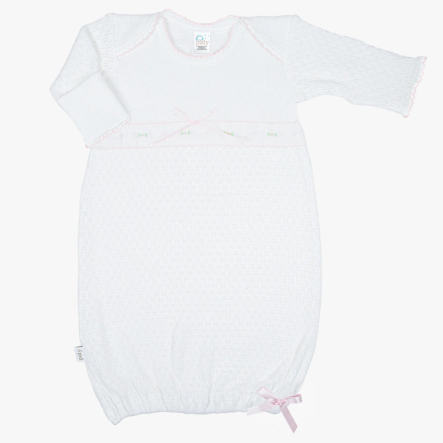 Swiss Floral Gown - Pink