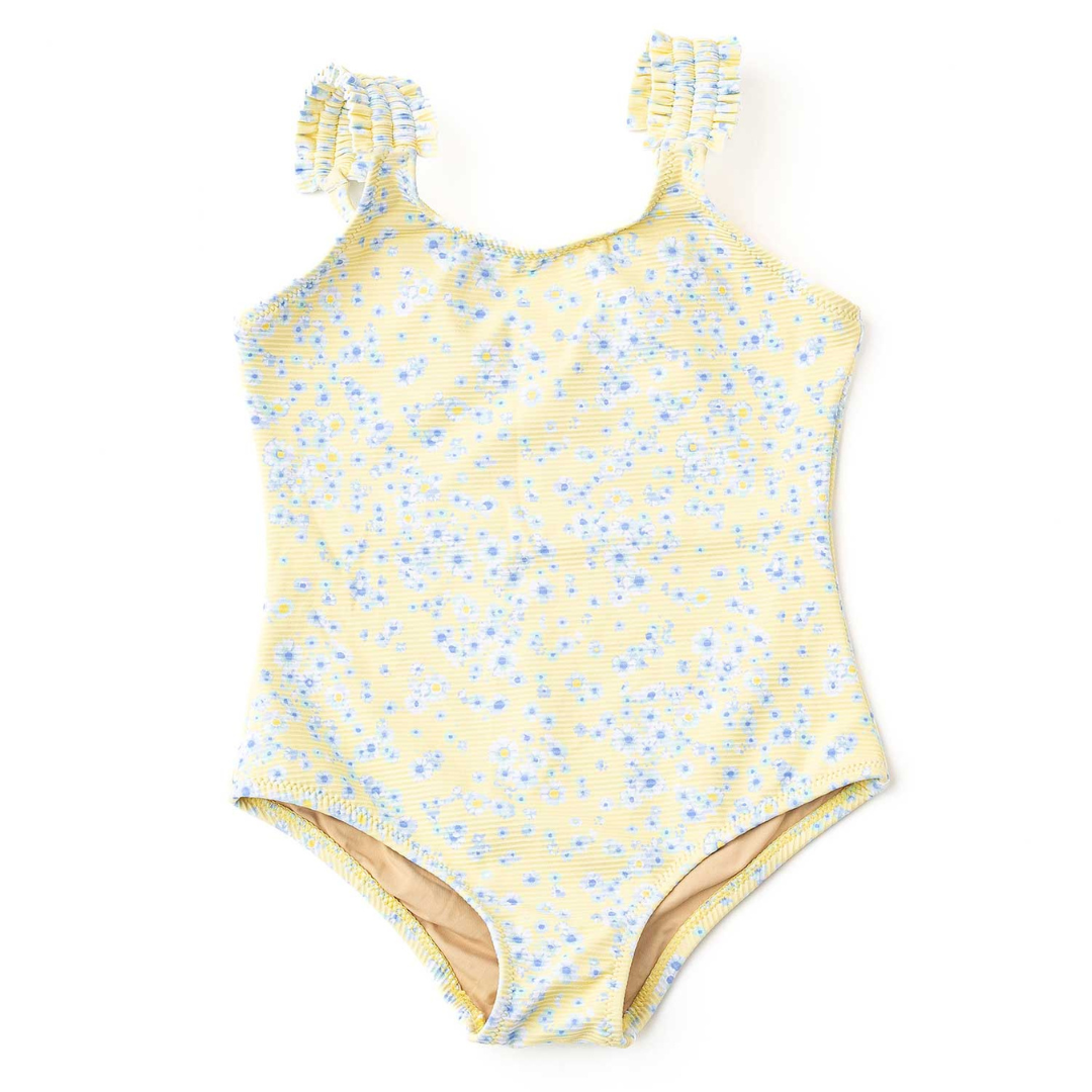 Ribbed Girls One Piece Swimsuit | Butter Blooms
