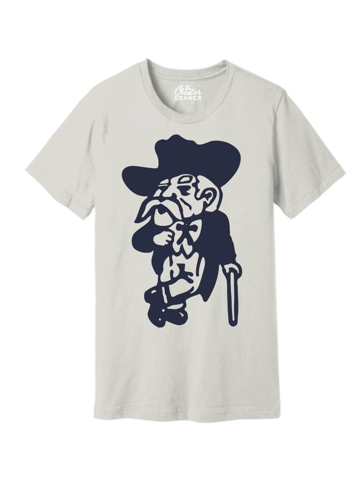 Adult Vintage Colonel Reb Tee | White + Navy