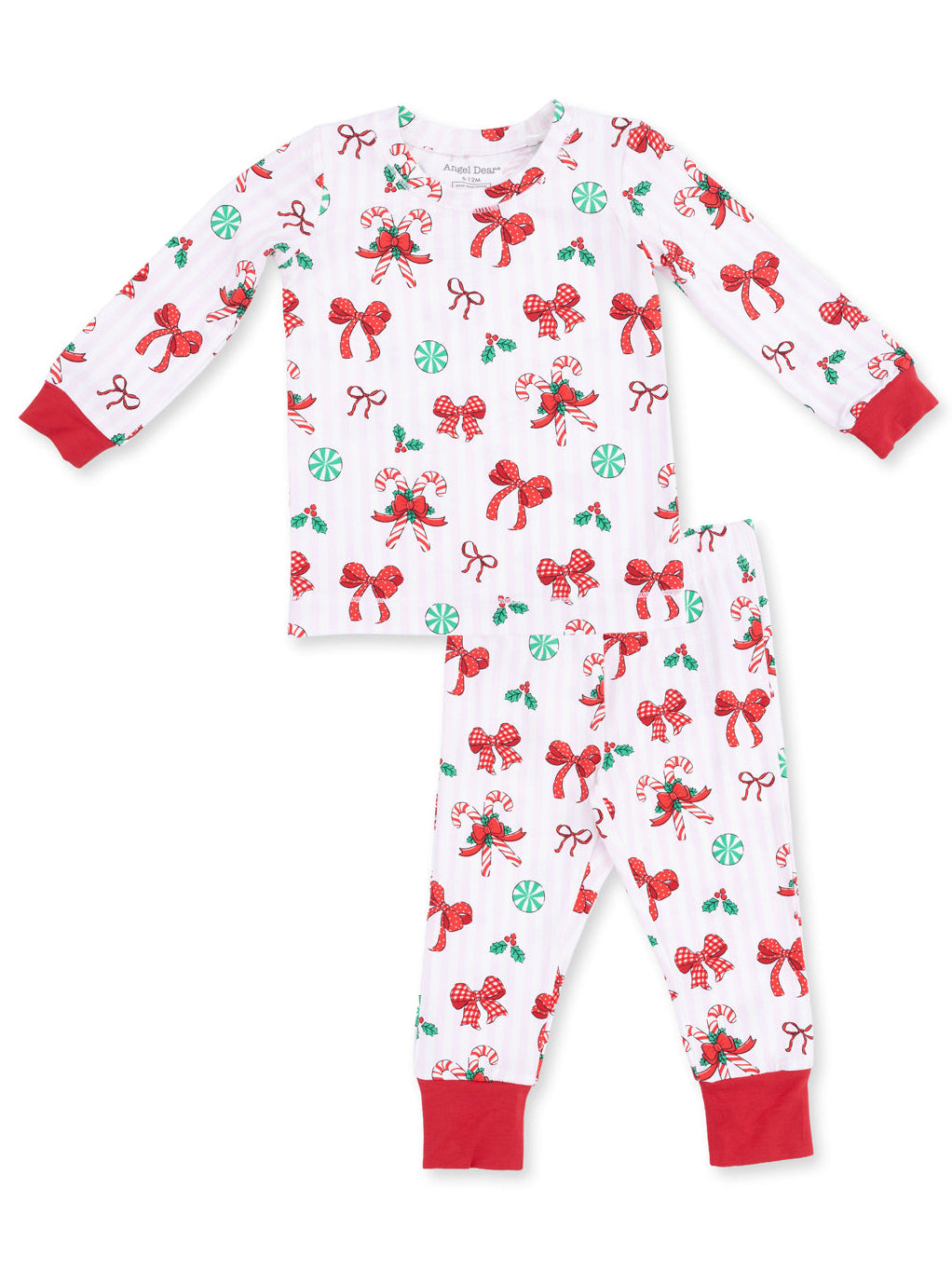 Bows & Candy Canes | Long Sleeve Loungewear Set