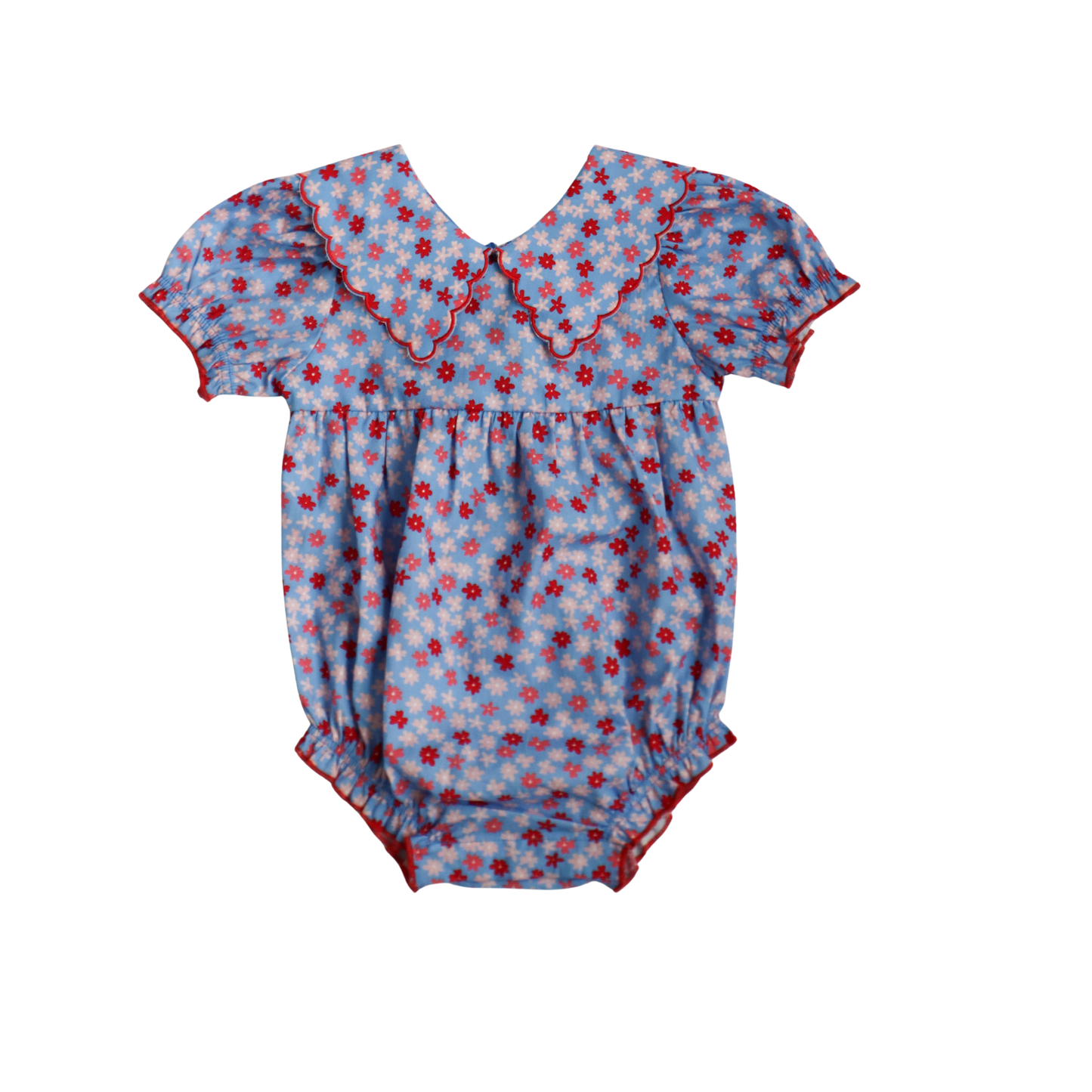 Girls Conley Bubble | Blue Ditsy Floral