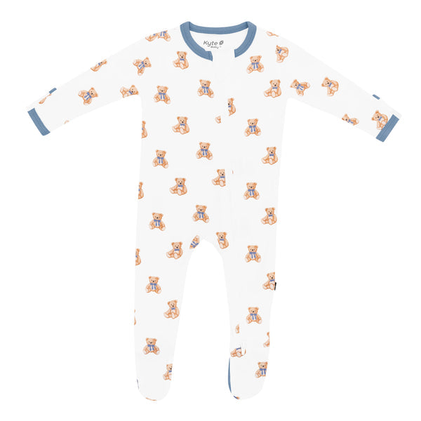 Zippered Footie | Teddy Bear