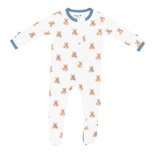 Zippered Footie | Teddy Bear