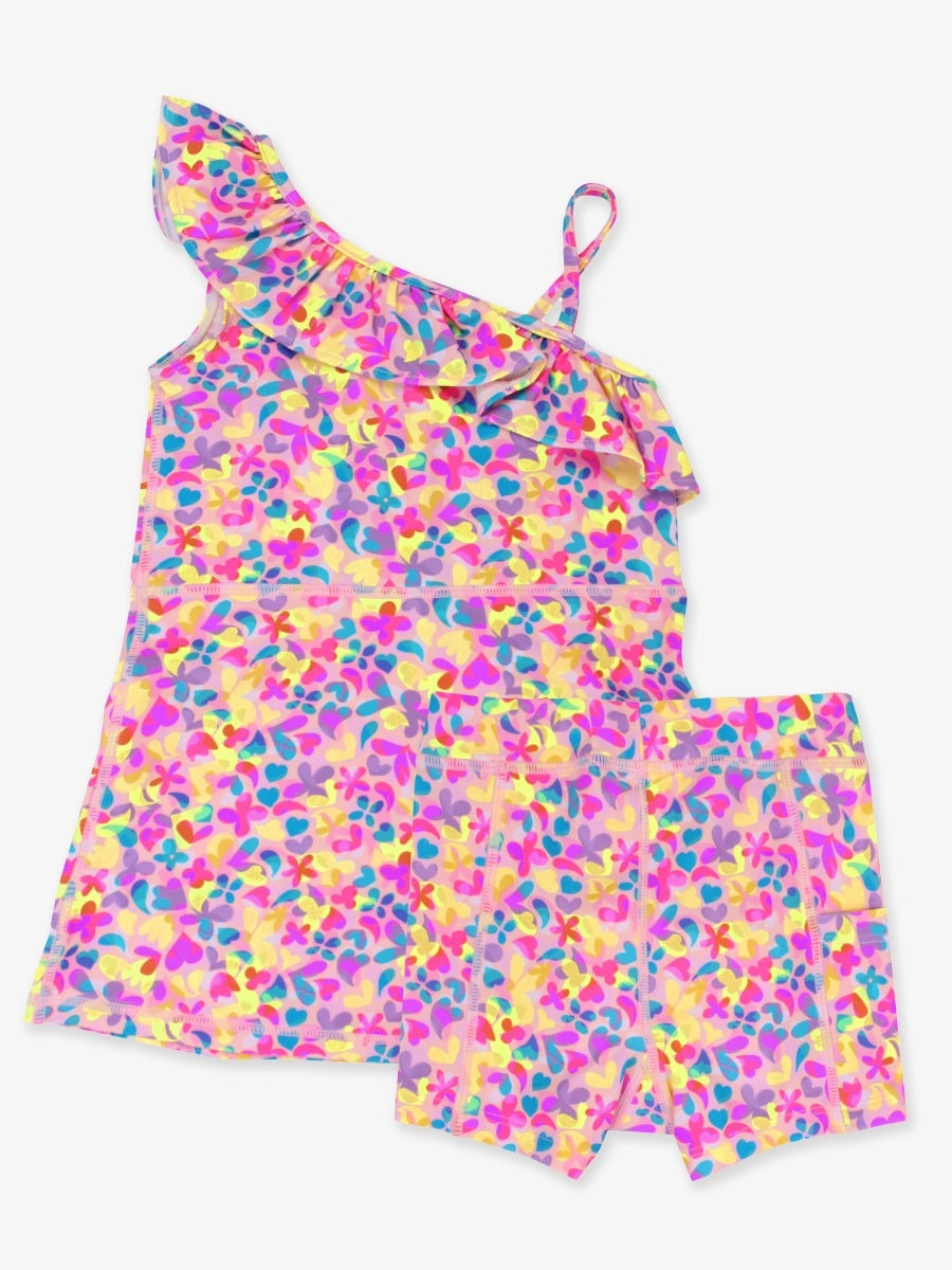 Active Tennis Dress and Bike Short Set | Vibrant Neon