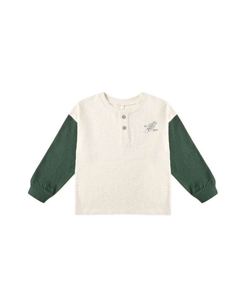 RELAXED LONG SLEEVE HENLEY || CHASE YOUR DREAMS