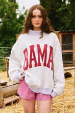 Reversible Graphic Print Sweatshirt | Alabama | Heather Grey