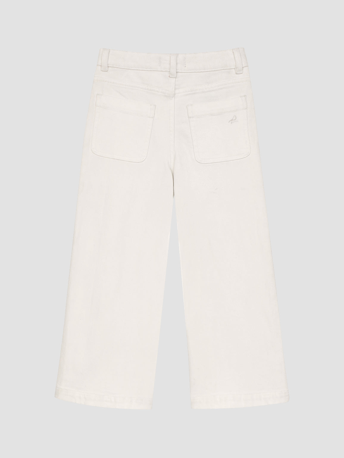 Girls Lily Wide Leg Jean | White Tide