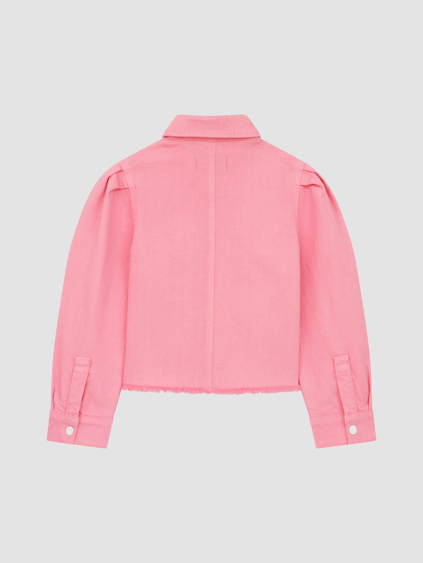 Girls Simona Denim Top | Flamingo