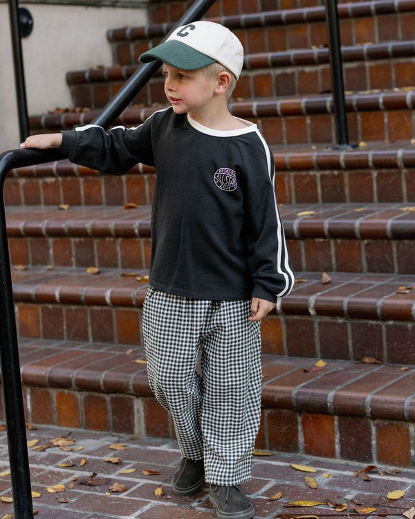 JERSEY LONG SLEEVE TEE || BLACK