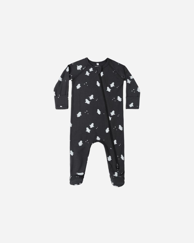 BAMBOO ZIP FOOTIE || GHOSTS