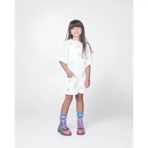 Mini Melissa Lace Up Rain boots, Pink