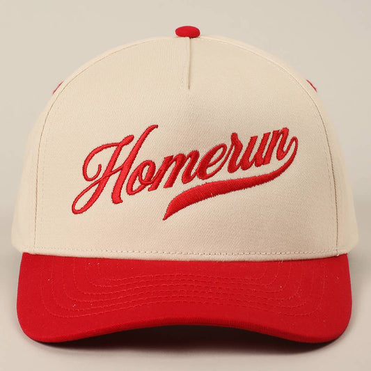 Homerun Two-Tone Trucker Hat | Red