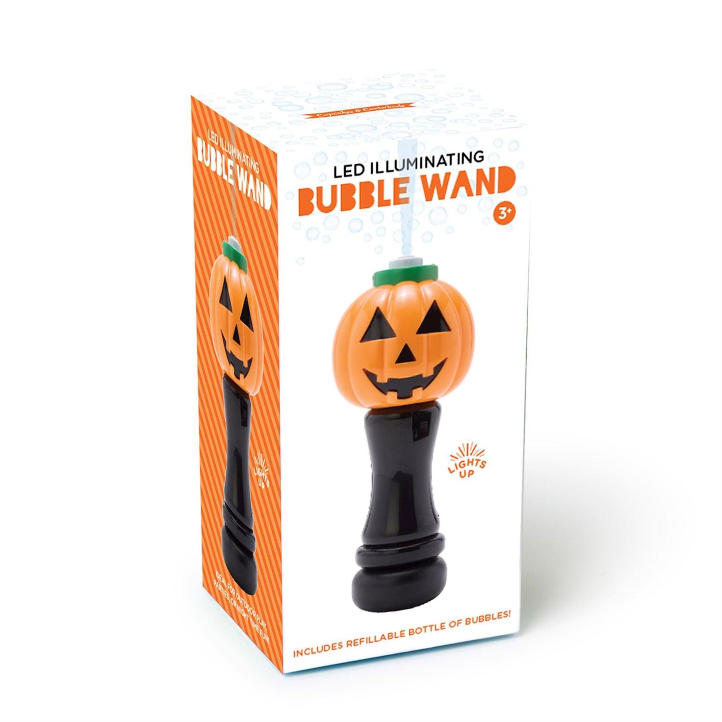 JACK-O-LANTERN ILLUMINATING BUBBLE WAND BLOWER