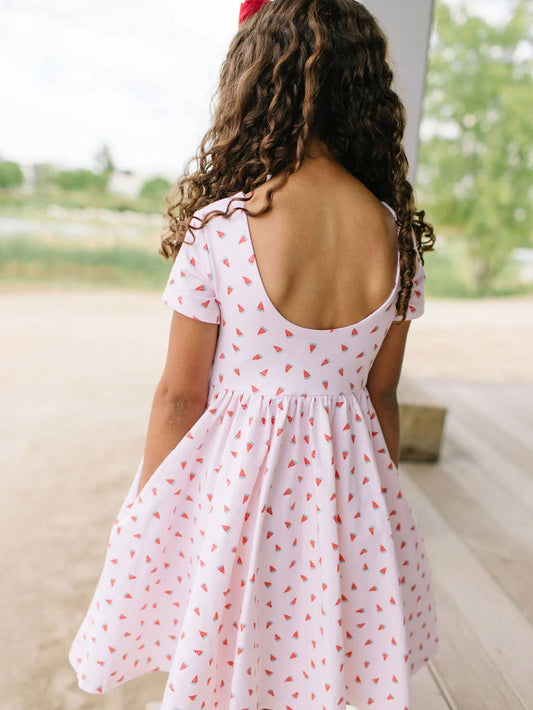 Classic Twirl Dress | Watermelon