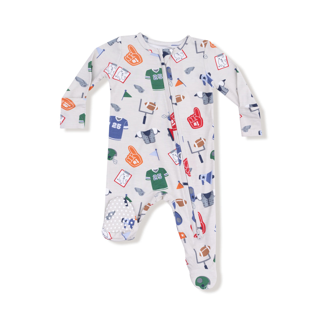 Game Day | 2 Way Zipper Footie