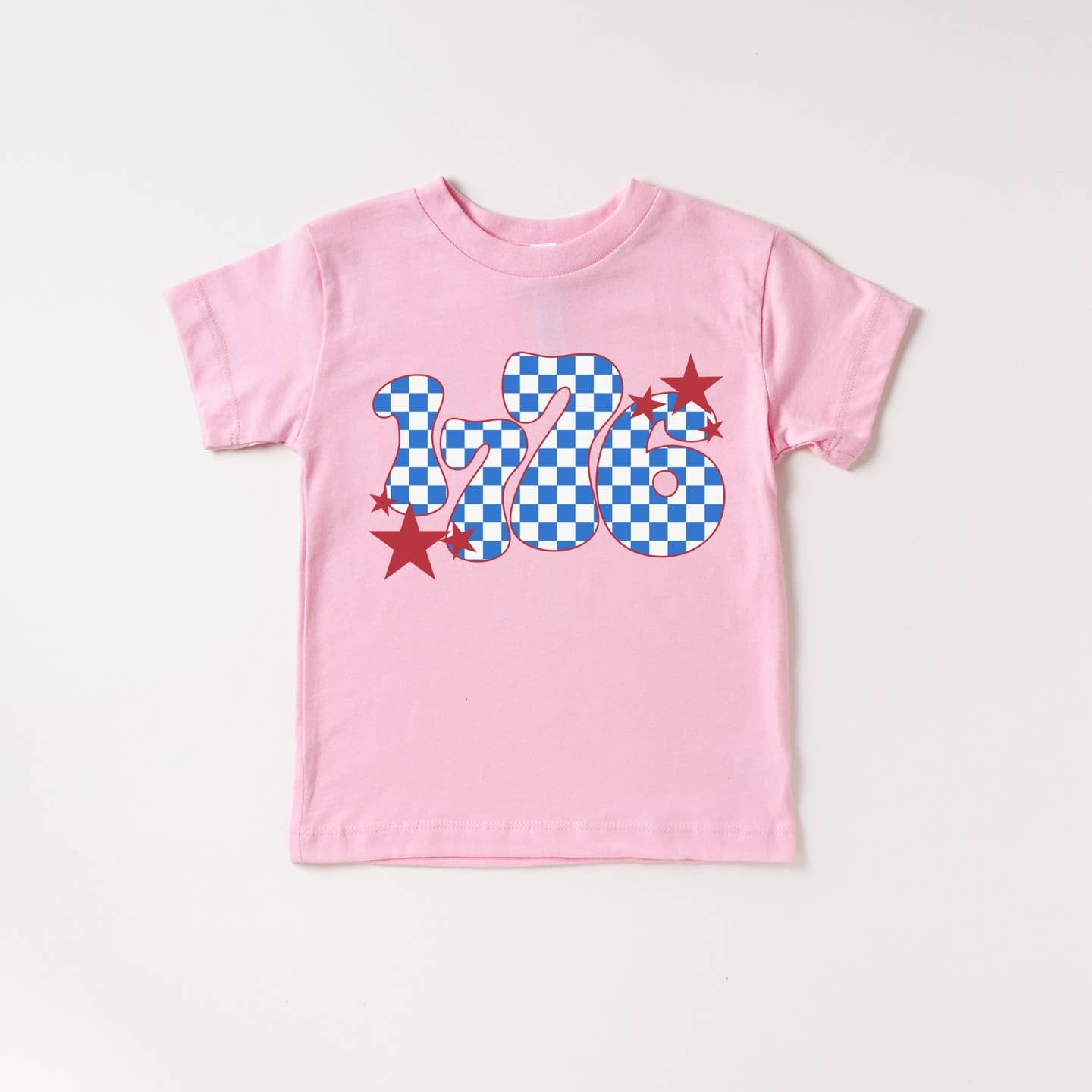 1776 Patriotic Shirt | Soft Pink