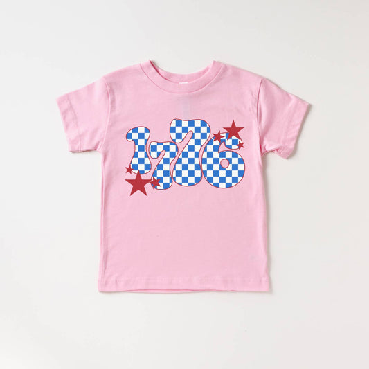 1776 Patriotic Shirt | Soft Pink