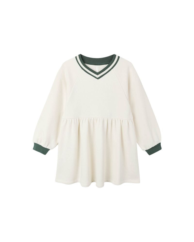 RAGLAN SWEATSHIRT DRESS || NATURAL