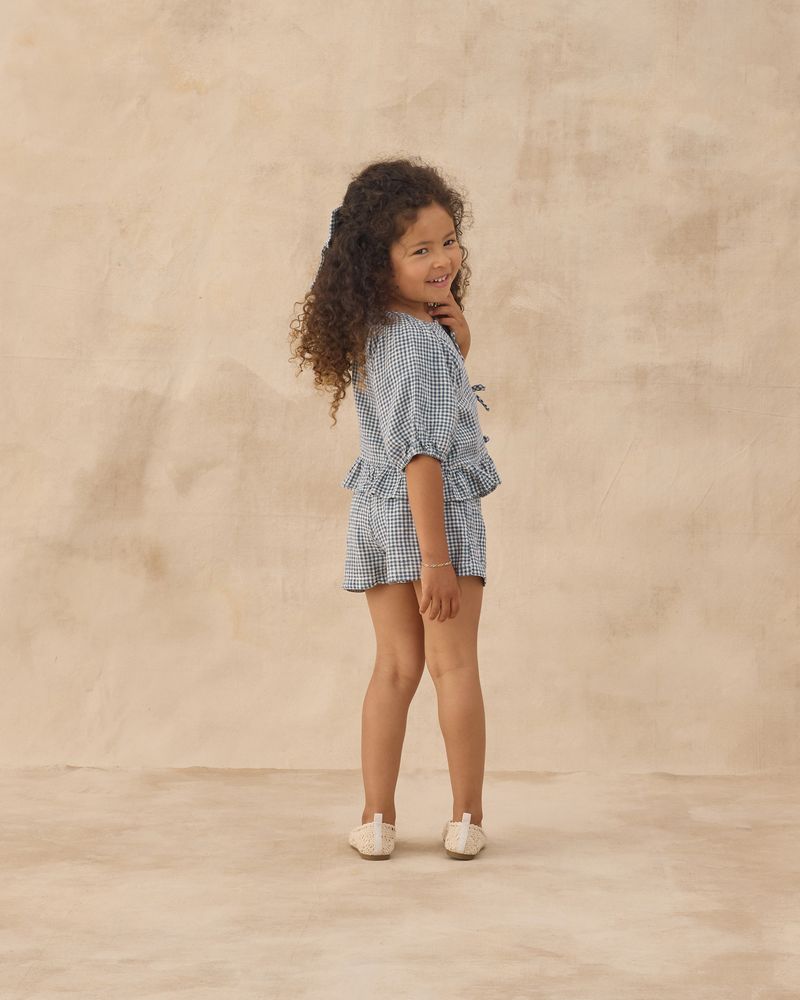 JUNIPER SET | MARINE GINGHAM