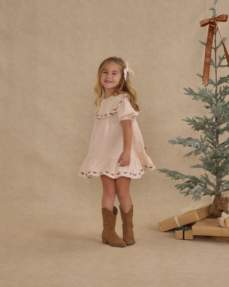 CORDELIA DRESS || PETAL GINGHAM