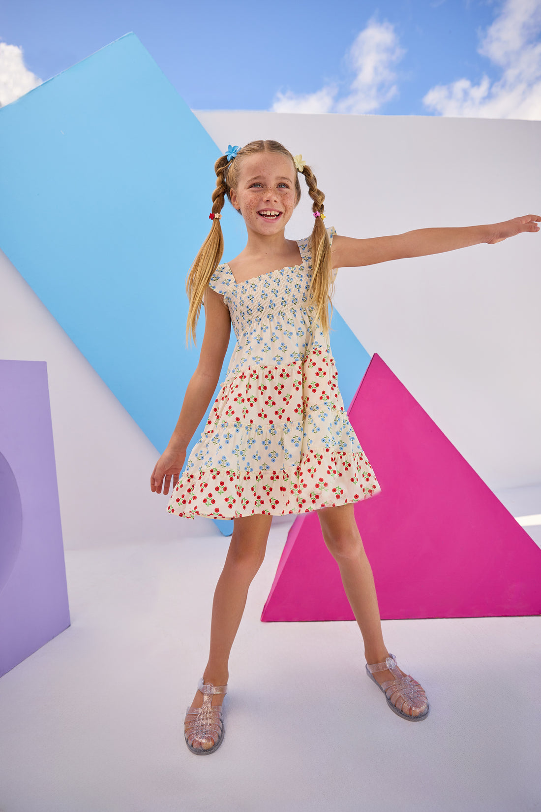 Twirl Dress | Multi Marigold