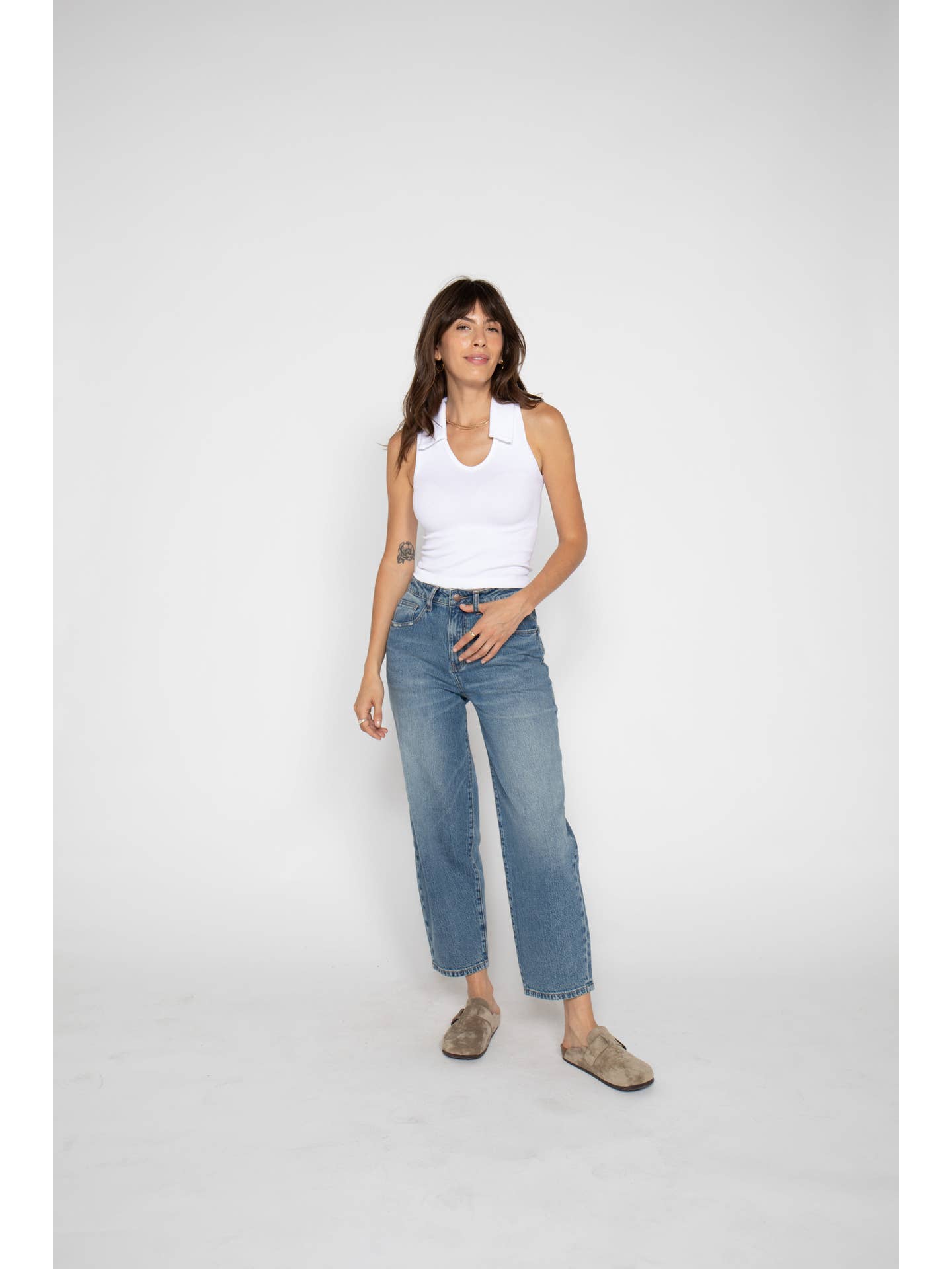 Harlow High Rise Barrel Jean | Vintage Denim Indigo