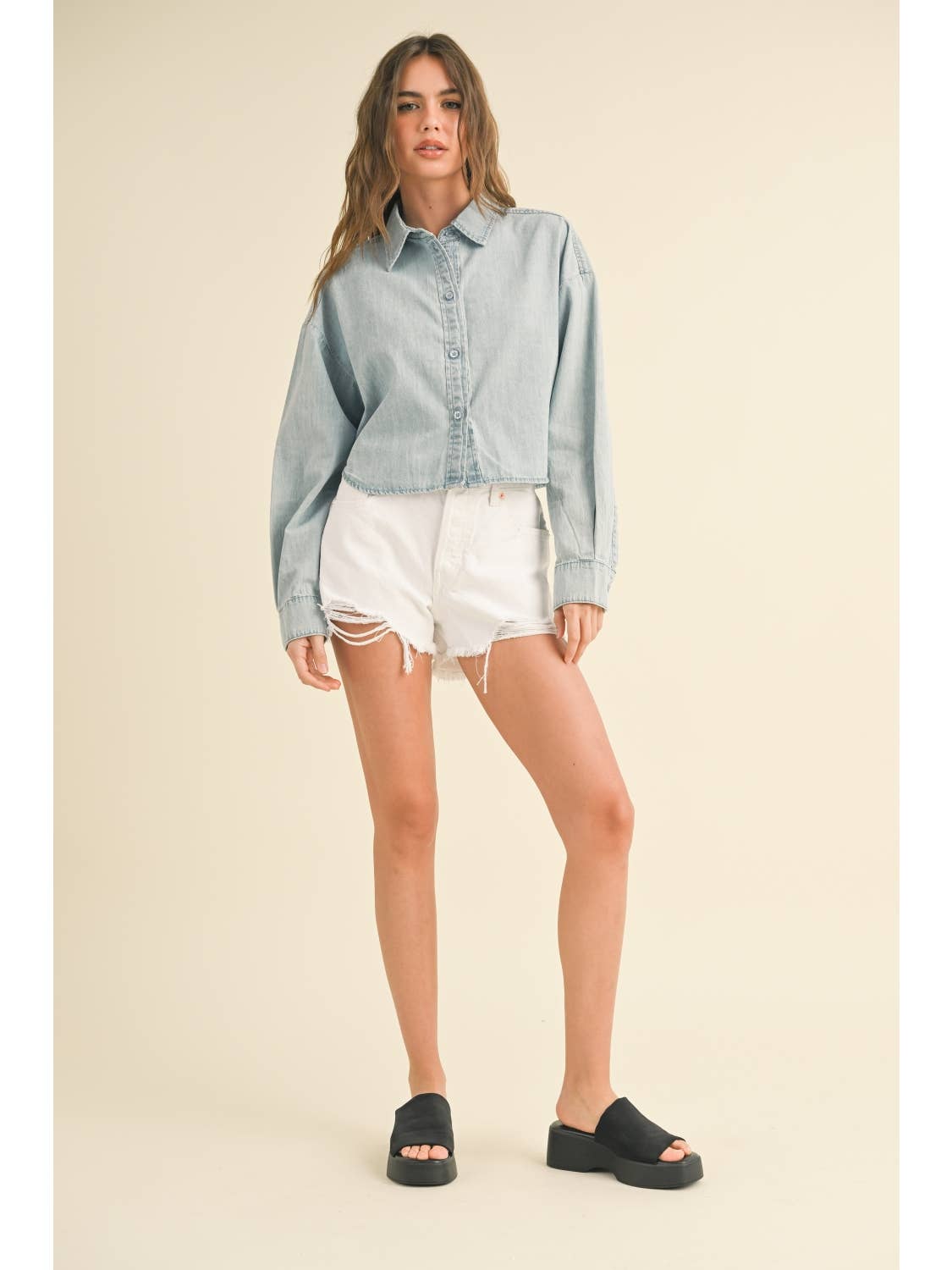 Buttondown Top | Denim