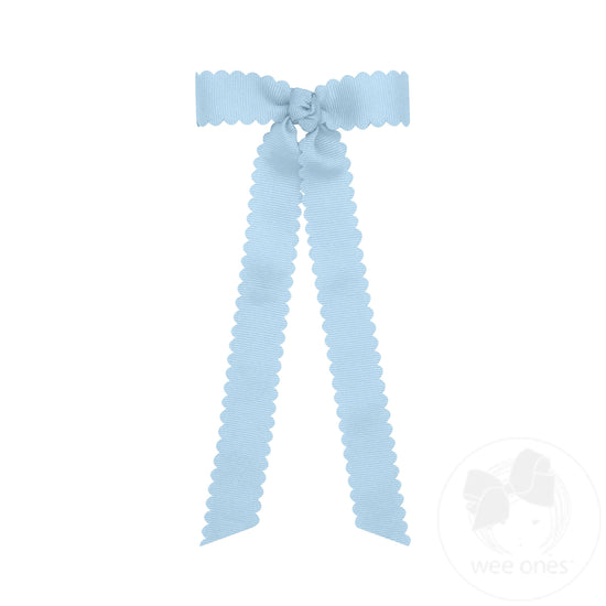 Mini Scalloped Millennium Blue with Tails