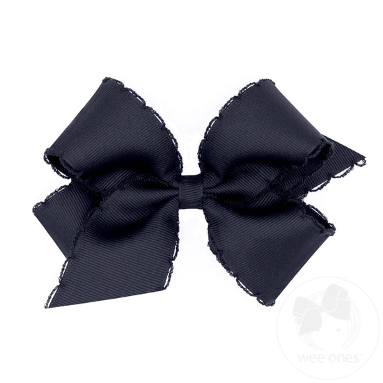 King Monotone Moonstitch Bow | Navy