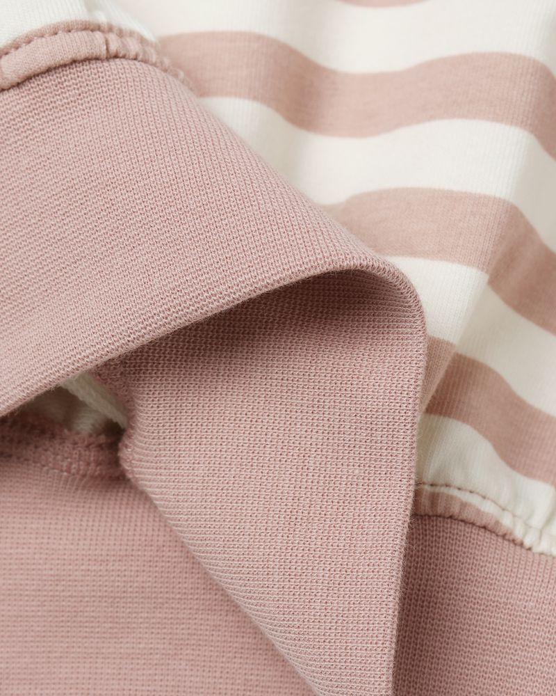 RELAXED SWEATSHIRT || PINK STRIPE