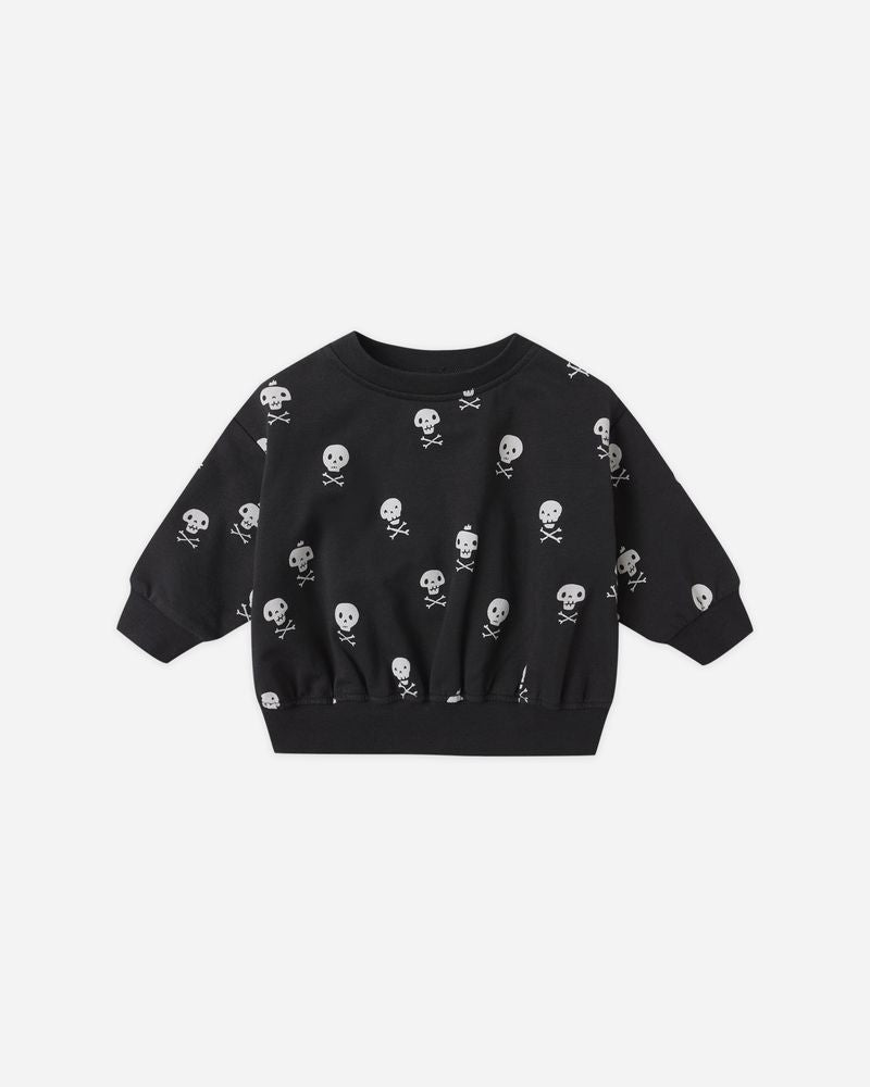RELAXED FLEECE SWEATSHIRT || CROSSBONES