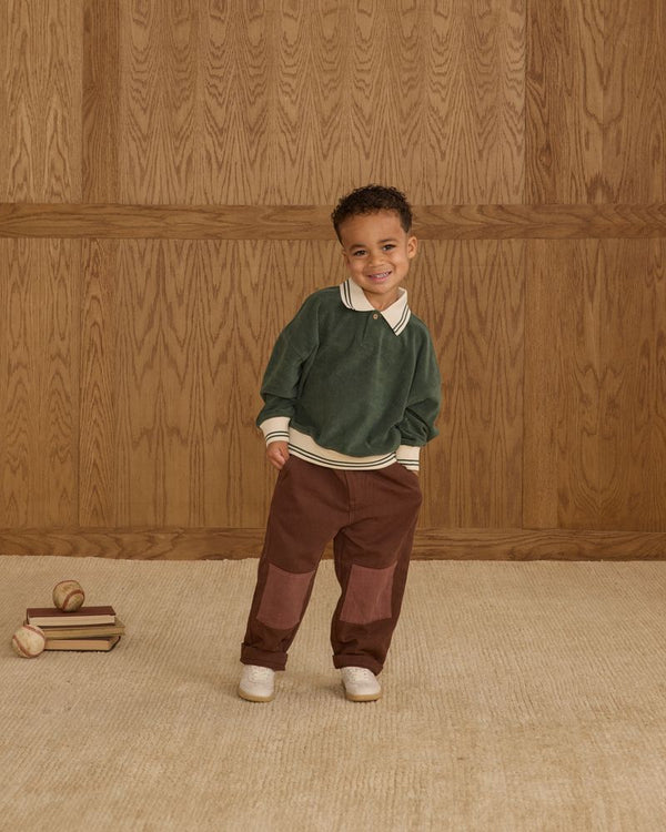 COLLARED SWEATSHIRT || GREEN