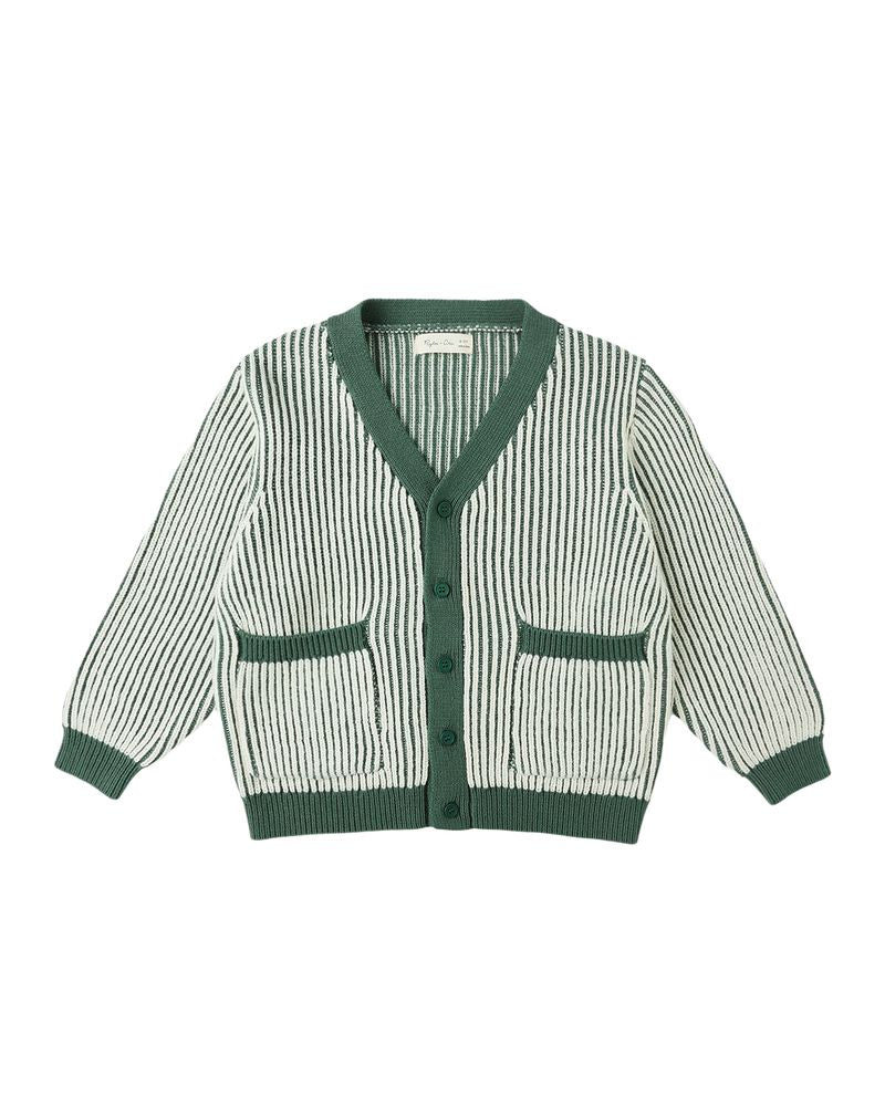 HAYWOOD CARDIGAN || GREEN STRIPE
