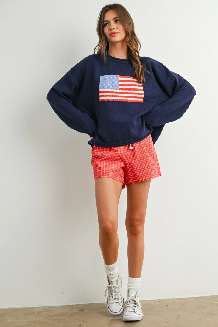 Women's Sweater | Navy Multi