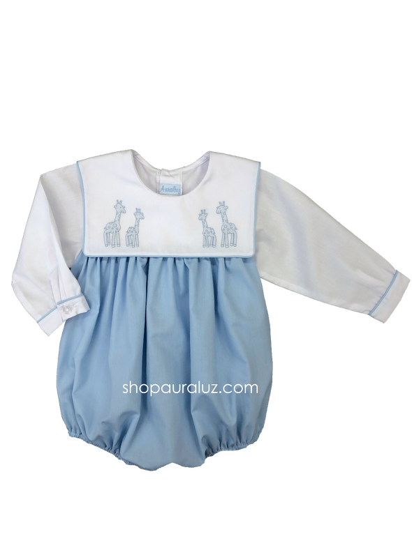 Baby Boy Giraffe Bubble | Blue