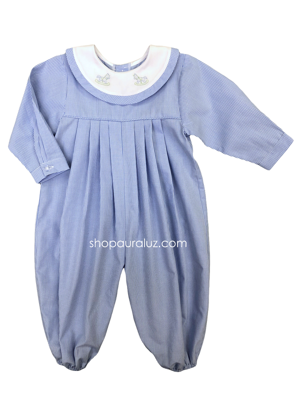 Boys Rocking Horse Longall | Blue Check