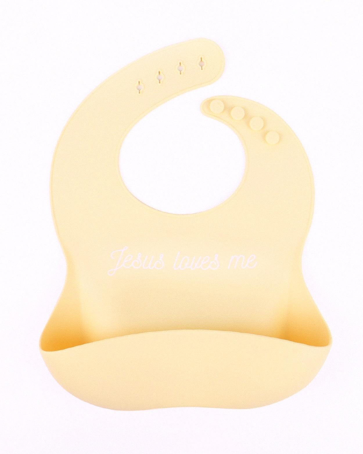 Jesus Loves Me Bib | Yellow