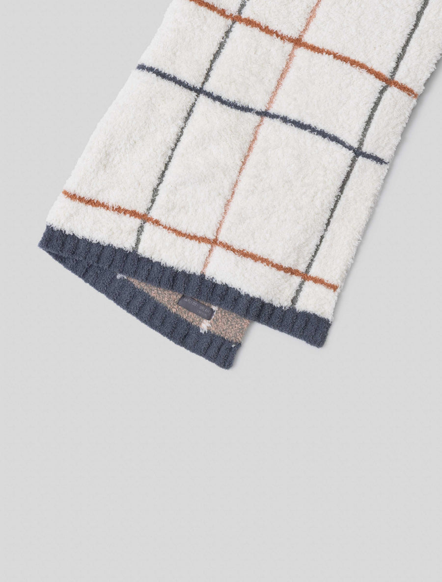 CozyChic® Multicolor Plaid Stroller Blanket | Cream Multi