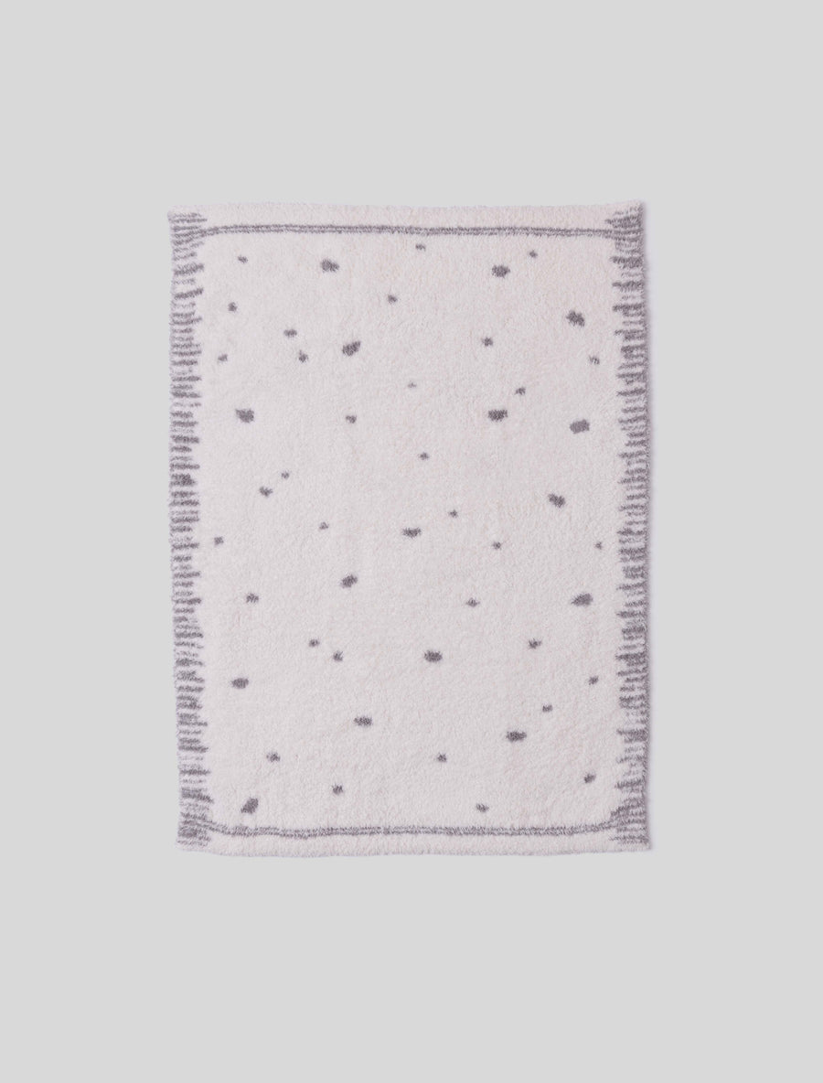CozyChic® Organic Dot Stroller Blanket | Cream/Pewter