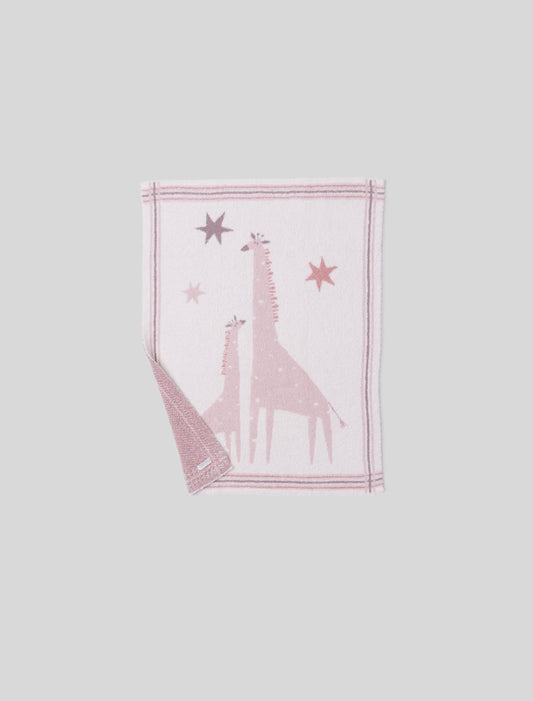 CozyChic® Giraffe Stroller Blanket | Dusty Rose Multi