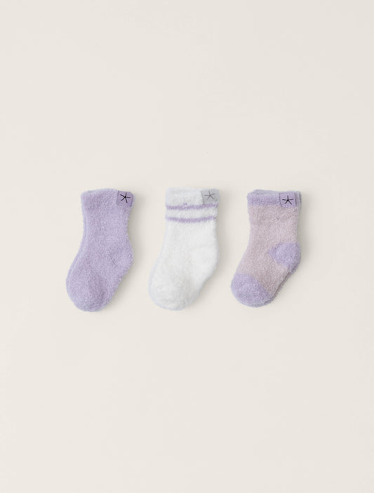 CozyChic Lite® Infant 3 Pack Sock Set | Lilac